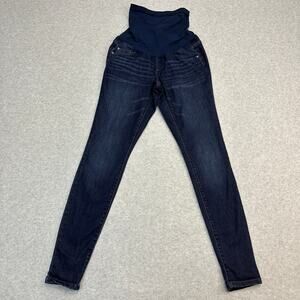 Jessica Simpson Maternity Jegging S Dark Wash Denim Secret Fit Belly Skinny Leg